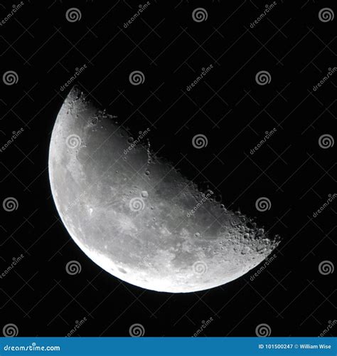 Last Quarter Moon Phase stock image. Image of america - 101500247