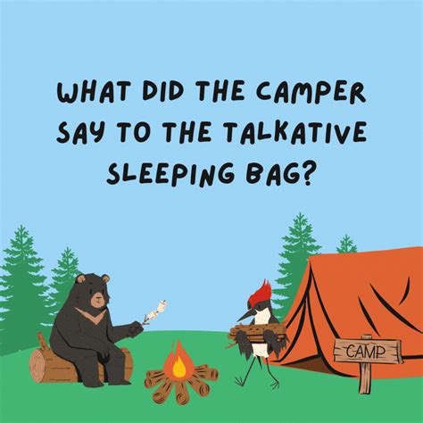Funny Camping Cartoon