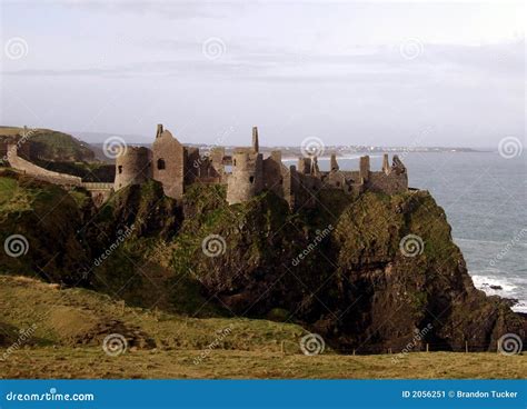 Ireland Dunluce Castle Ruins Stock Image - Image of travel, ruin: 2056251