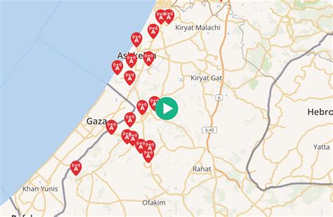 Israel under fire: Interactive Map of rocket strikes - The Jerusalem Post