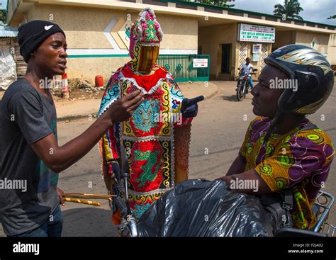 Benin, West Africa, Porto-Novo, egoun egoun spirit of the deads asking ...