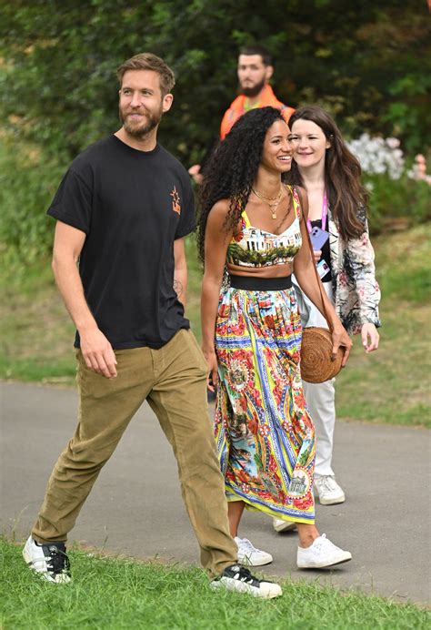 Vick Hope and Calvin Harris at the Chelsea Flower Show | POPSUGAR ...