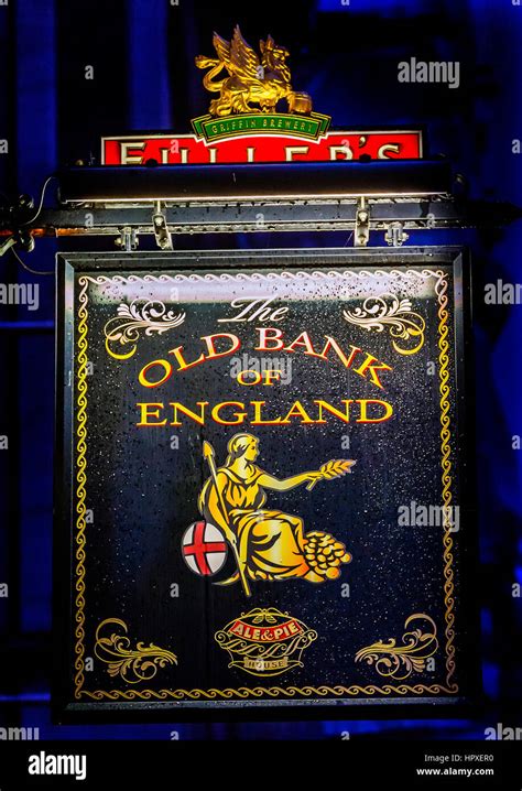 Old Bank England Pub Restaurant City Financial District London England. Famous pub and ...