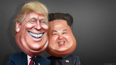 Donald Trump and Kim Jong-un - Caricatures | Donald John Tru… | Flickr
