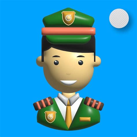 Premium Vector | 3d police officer