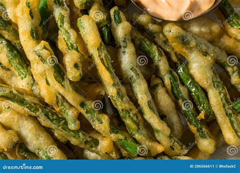 Homemade Deep Fried Green Beans Stock Image - Image of dinner, meal ...