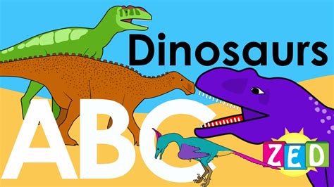 Dinosaur Alphabet Zed | ABC of Dinosaurs | Learn about dinosaurs ...