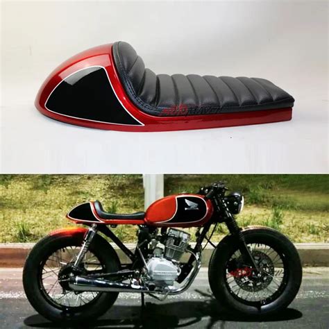 Motorcycle Seat Cover Modified For Honda Yamaha cafe racer seat Half pack hard shell 53CM Retro ...