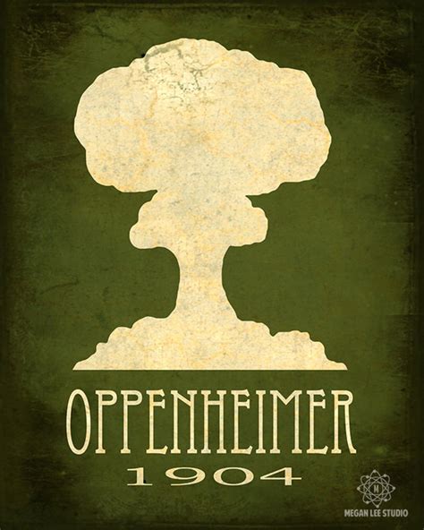 Oppenheimer Atomic Bomb Science Poster Physics Gift Geek | Etsy