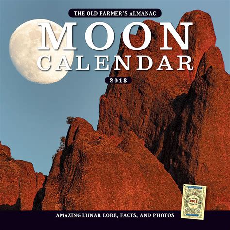 The 2018 Old Farmer's Almanac Moon Calendar | Old farmers almanac, Moon ...