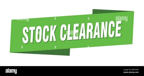 stock clearance banner template. stock clearance ribbon label sign ...