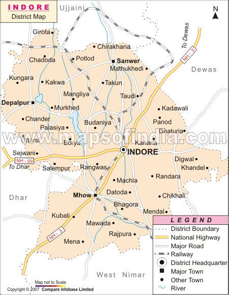 Indore Map and Indore Satellite Image