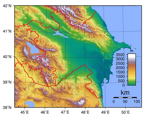 Maps of Azerbaijan | Detailed map of Azerbaijan in English | Tourist ...