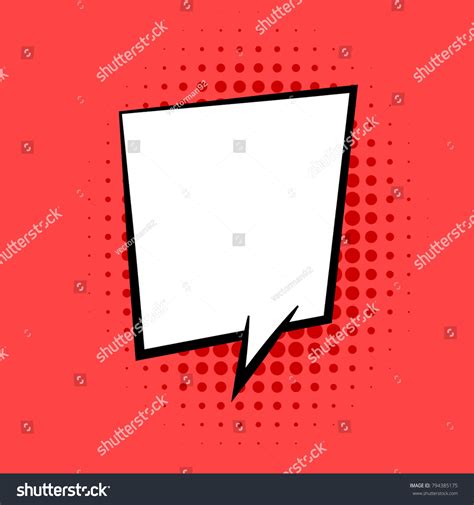 Blank Template Comic Speech Bubble Vector Stock Vector (Royalty Free ...