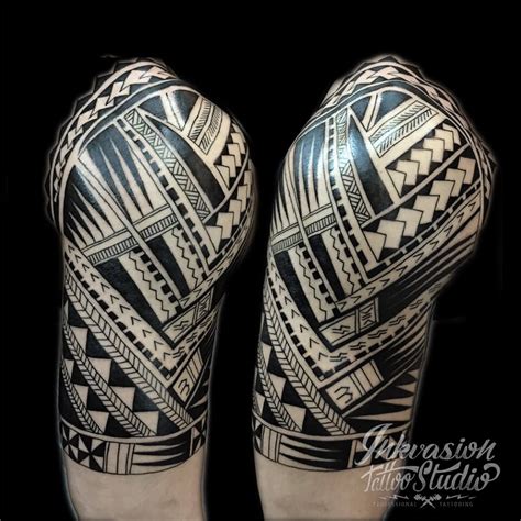 Top 66+ polynesian tattoo half sleeve best - thtantai2