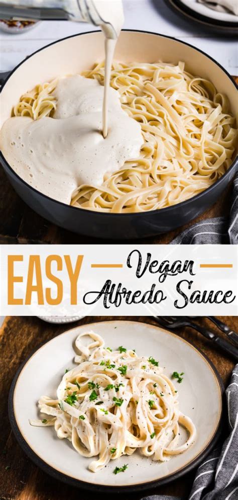 Easy Vegan Alfredo Sauce - Vegan Huggs