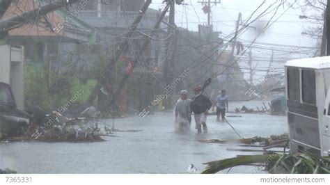 Typhoon Haiyan Devastation Storm Surge Flooding Tacloban Stock video ...