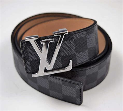 Black And Grey Checkered Louis Vuitton Belt | semashow.com