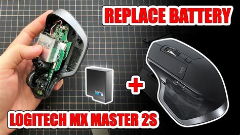 Replace the battery Logitech MX Master 2s using GOPRO battery. - YouTube