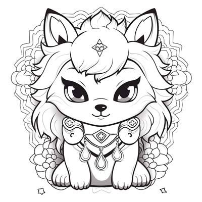 28 Wolf Cute Anime Coloring Pages Pictures Colorist - vrogue.co