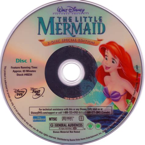 The Little Mermaid Dvd Disc 1