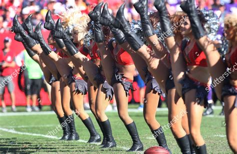 Tampa Bay Buccaneers Cheerleaders Perform During Editorial Stock Photo ...