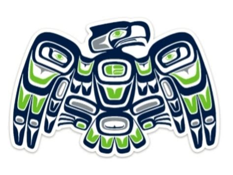 Seattle Seahawks Sticker Seahawks Decal Seahawks Tribal - Etsy