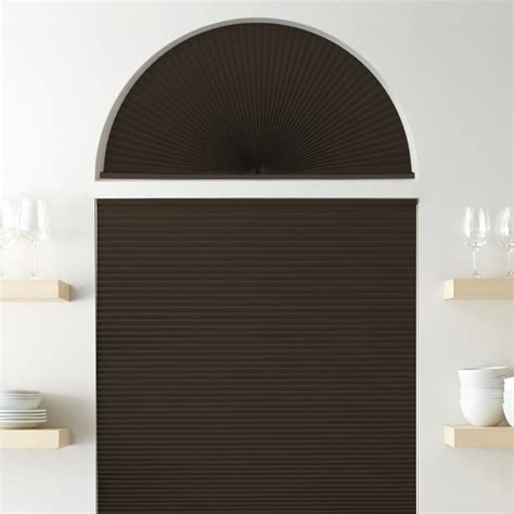 Blackout Arch Window Shades - Double Cell