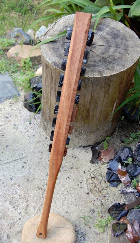 AZTEC MAYAN MACUAHUITL OBSIDIAN SWORD WAR CLUB pre columbian artifact replica | #1872144248