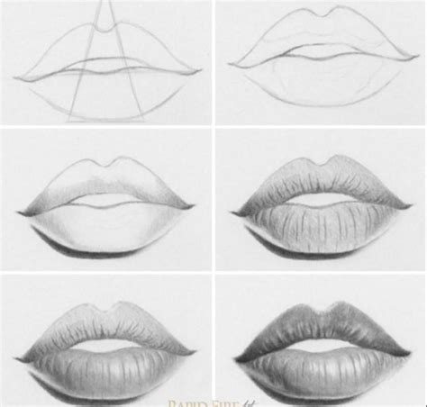 How To Make Lips Drawing - Design Talk