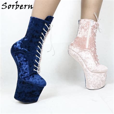 Sorbern Heelless Heel Shoes Boots