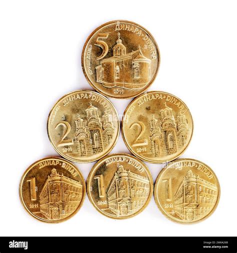 Serbian dinar coins Stock Photo - Alamy