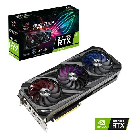 ASUS ROG Strix NVIDIA GeForce RTX 3080 Ti OC Edition Gaming Graphics ...