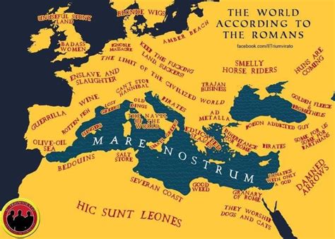 The world according to the #Romans | Map, World history lessons, Romans