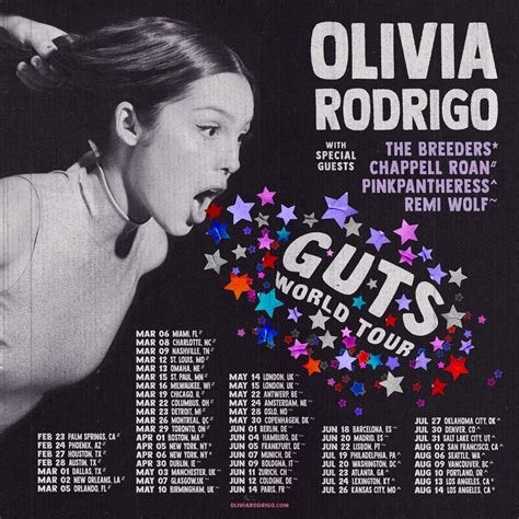 Olivia Rodrigo Announces 'GUTS' World Tour Dates