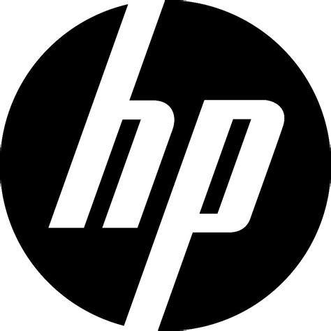 Hp Logo Black and White