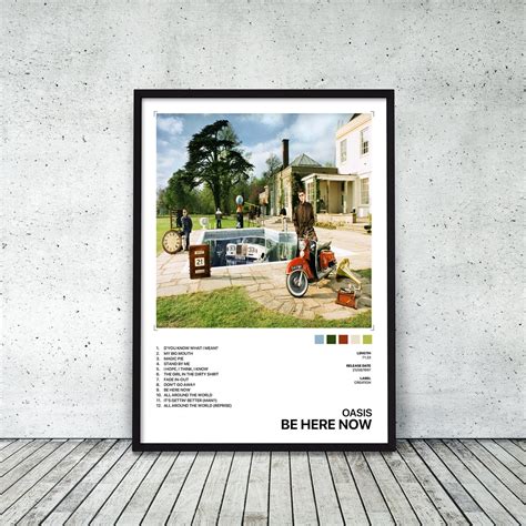 Oasis Be Here Now Album Cover Poster Print Music Wall Art | Etsy