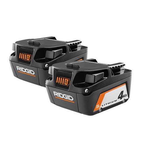 $75 RIDGID 18V Standard 4Ah Battery (2-Pack) Direct Tools Outlet - $75