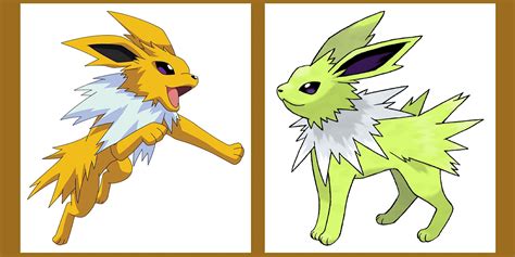 All Pokémon Eeveelutions Compared To Their Shiny Forms