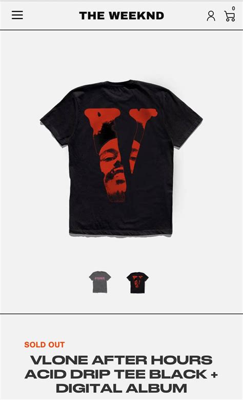 Vlone Vlone x The Weeknd After Hours Blood Drop Tee Merch XO | Grailed