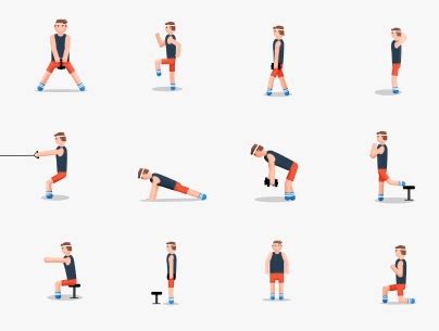 Fitness GIF Demonstrates 48 Exercises Perfect for New Year's Resolutions