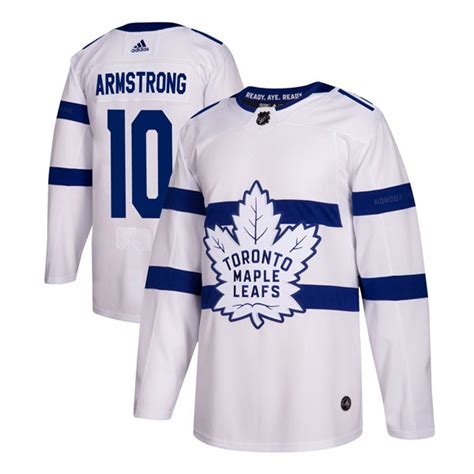 Men's George Armstrong Toronto Maple Leafs Adidas 2018 Stadium Series Jersey - Authentic White ...