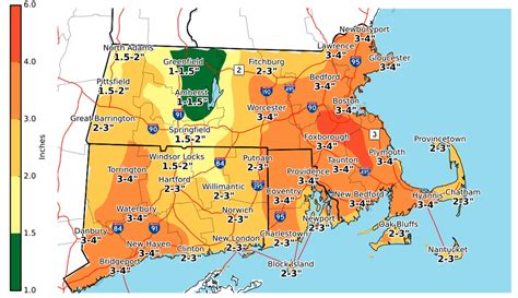 Massachusetts nor’easter: How much rain and strongest winds to expect ...