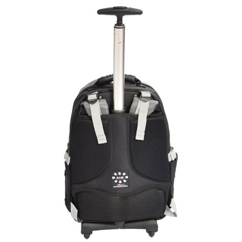 Small Size Backpack with Wheels Grey | House of Leather