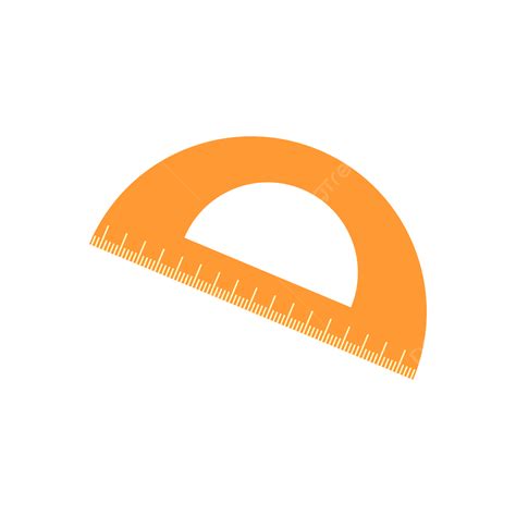 Protractor Ruler Vector Art PNG, Protractor Ruler Orange, Ruler, Protractor, Measuring PNG Image ...