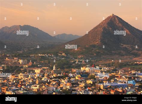 Aerial view of Pushkar city, Rajasthan, India Stock Photo - Alamy