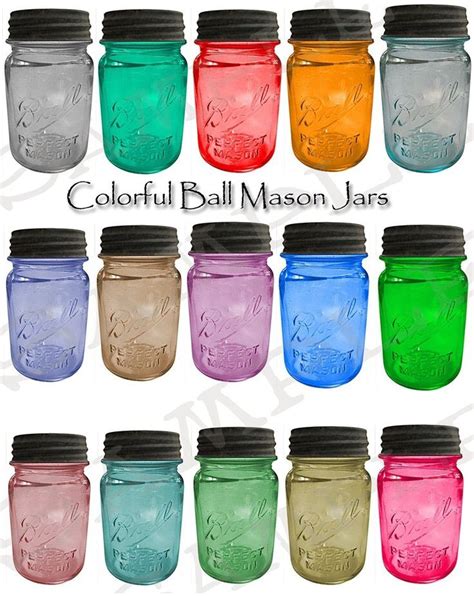 Colored Mason Jar DIY Crafts