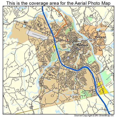 Aerial Photography Map of Nashua, NH New Hampshire