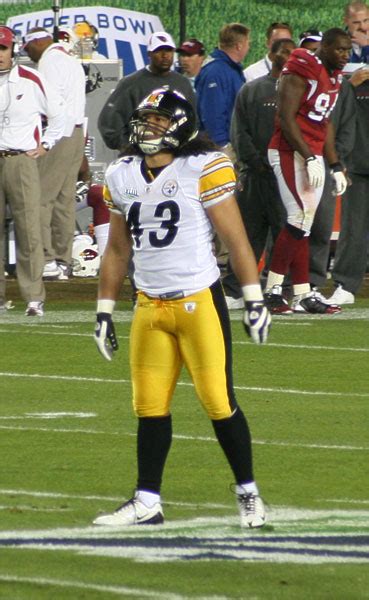 Troy Polamalu at Super Bowl XLIII