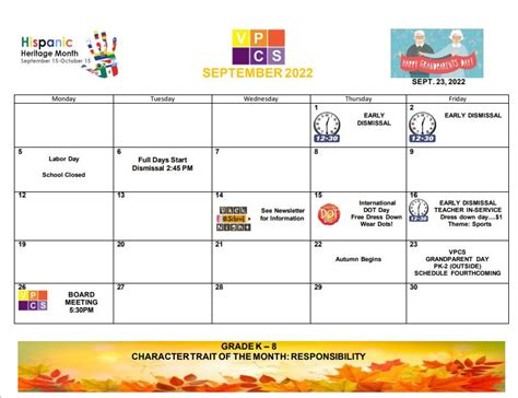 CALENDAR | Vineland Public Charter School | United States